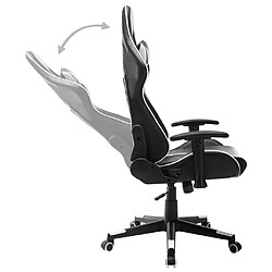 Acheter vidaXL Chaise de jeu Noir et blanc Cuir artificiel