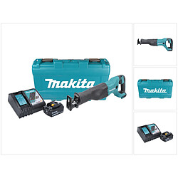 Makita DJR 186 RT1K 18 V Li-Ion Scie récipro sans fil avec Boîtier de transport + 1x BL 1850 5,0 Ah Batterie + DC 18 RC Chargeur Rapide