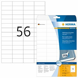 Elysees Paris Herma 5080 Étiquettes movables/amovibles 52,5 x 21,2 A4 Blanc