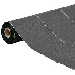 vidaXL Membrane anti-mauvaises herbes noir 2x25 m PP