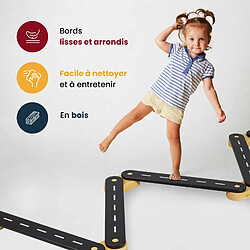 Avis MeowBaby® Parcours sensoriel, bois blanc, 5 éléments