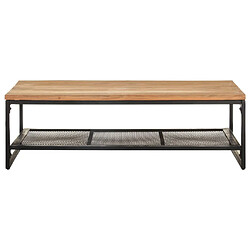 vidaXL Table basse 110x60x35 cm Bois d'acacia massif