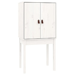 Acheter vidaXL Buffet haut Blanc 60x40x120 cm Bois massif de pin