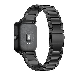 Bracelet en métal noir pour votre Xiaomi Huami Amazfit GTS