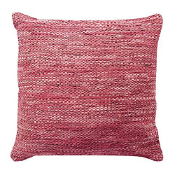 Thedecofactory SKIN - Coussin en cuir tressé burgundy 45x45