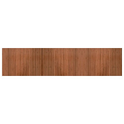 vidaXL Tapis rectangulaire marron 70x300 cm bambou