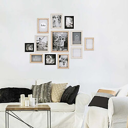 The Home Deco Factory Cadres photos en bois Bonheur (Lot de 12).