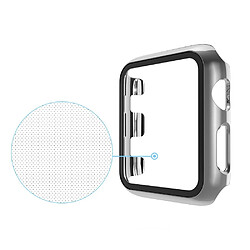 Coque en TPU cadre de placage argent pour votre Apple Watch Series 3/2/1 38mm