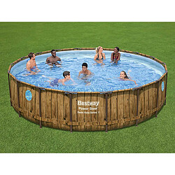 Avis Piscine tubulaire Power Steel SwimVista avec hublots ronde 5,49 x 1,22 m - Bestway