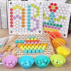 Universal Jouets pour enfants DIY 3D Puzzle Enfants Entraînement main cerveau précoce Clip Beads Apprentissage multifonctionnel