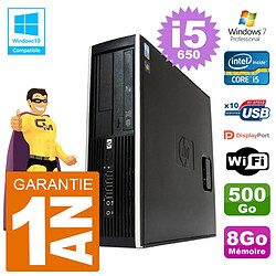 PC HP Compaq 8100 SFF i5-650 RAM 8Go Disque 500Go Graveur DVD Wifi W7 - Occasion