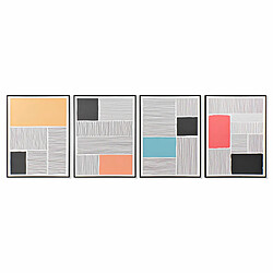 Cadre DKD Home Decor S3018015 Abstrait (60 x 3 x 80 cm) (4 Unités)