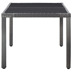 Acheter Maison Chic Mobilier à dîner 7 pcs de jardin - Ensemble table et chaises d'extérieur - Salon/Mobilier de jardin classique Résine tressée Gris -MN50247