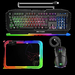 Avis Pack GAMER 5 en 1 Spirit Of Gamer PRO-MK19 + CASQUE 7.1 + SOURIS + CLAVIER + TAPIS SOURIS + CONVERTISSEUR spirit of gamer