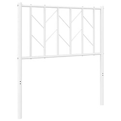 Maison Chic Tête de lit moderne pour chambre - Décoration de lit métal blanc 75 cm -MN52828