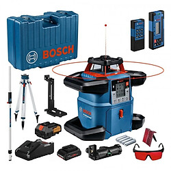 Laser rotatif sansfil Bosch GRL 600 CHV 18 V batterie 4 Ah chargeur GAL 18 V40 coffret