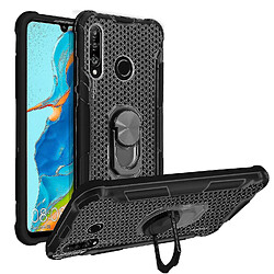 Universal Carie de matériau YYH-Bi avec porte-bague en métal pour Huawei P30 Lite - noir (noir)