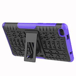 Acheter Coque en TPU cool pneu hybride avec béquille violet pour votre Lenovo Tab E7 7.0 7104F