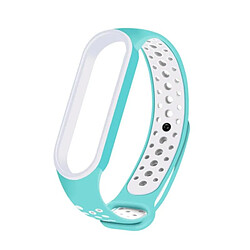 PHONECARE Bracelet SportyStyle pour Xiaomi Mi Band 6 / Mi Smart Band 6 - Vert / Blanc