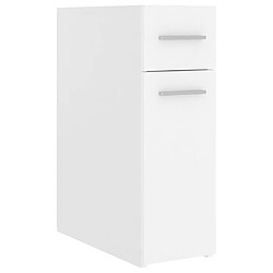 vidaXL Armoire d'apothicaire Blanc 20x45,5x60 cm Bois d’ingénierie