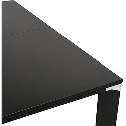 Alterego Table de réunion / bureau bench 'XLINE SQUARE' noir - 140x140 cm pas cher