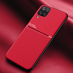 Coque en TPU + PU anti-rayures rouge pour votre Samsung Galaxy A12