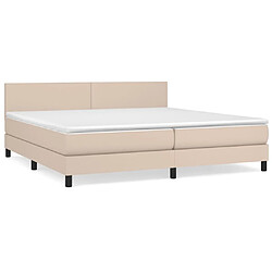 Maison Chic Lit Adulte - Lit simple Lit à sommier tapissier avec matelas moelleux - Meuble de Chambre - Cappuccino 200x200 cm -MN34609