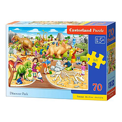 Castorland Puzzle 70 pièces : Le parc de dinosaures