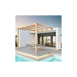 Maderland Pergola accolée en bois lamellé-collé Burgos 500 x 300 cm