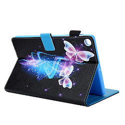 Acheter Etui en PU impression de modèle avec porte-carte papillon pour votre Samsung Galaxy Tab A 10.1 (2019) T510 T515