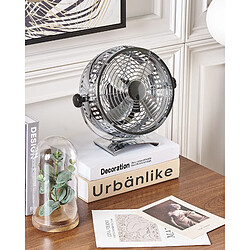 Beliani Ventilateur de table RIBBLE Argenté