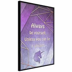 Paris Prix Affiche Murale Encadrée Always Be Yourself 20 x 30 cm Noir