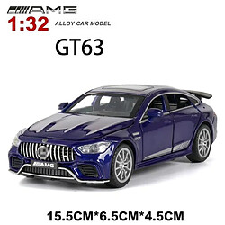 Universal Nouvelle 1: 32 Mercedes-Benz AMG GT63 modèle en alliage modèle voiture jouet moulée sous pression 6 portes ouvertes voiture éducative jouet enfant cadeau garçon | voiture jouet moulée sous pression(Bleu)