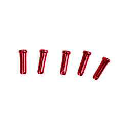 Acheter 100pc Aluminium Vélo Frein De Bicyclette Shifter Fil De Pointe De Câble Interne Embout Rouge