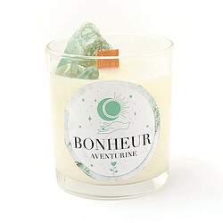 Graines Creatives Kit DIY bougie énergie bonheur - Aventurine / Patchouli