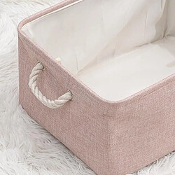 Panier De Rangement En Tissu Organisateur De Jouets étanche Pliable Grand Bac De Rangement Pink_L