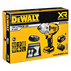 DeWalt DCF900P2G-QW Akku-Schlagschrauber 18 V 5.0 Ah Li-Ion inkl. Akku 2. (DCF900P2G-QW)