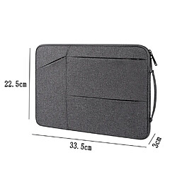 11,6-12,5 pouces Waterpoof Laptop Briefcase Bag, 360° Laptop Tablet Bag 11,6-12,5 pouces-deep grey