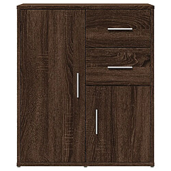 Acheter vidaXL Buffets 2 pcs chêne marron 60x31x70 cm bois d'ingénierie