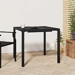 Maison Chic Table de jardin | Table d'extérieur anthracite 80x80x72 cm acier -GKD34398