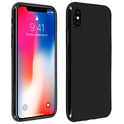 Avizar Coque iPhone X / XS Protection Silicone gel incassable - Noir