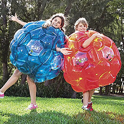 Avis 2pcs corps de boule gonflable zorbing ball zorb bubble soccer red