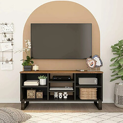 Maison Chic Meuble TV scandinave - Banc TV pour salon 100x33x46 cm bois de manguier et d'ingénierie -MN69260