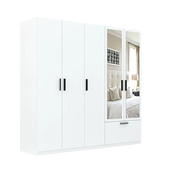 Abiks Meble Armoire Zivo 5D1S L avec portes battantes