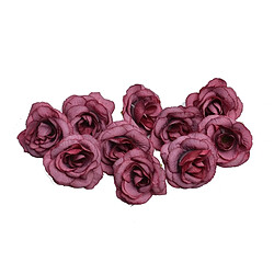 Acheter Wewoo Fleurs Artificielles 10 Ensembles 4cm Fleur Artificielle Soie Rose Tête De Pour La Maison De Mariage Décoration Blanc De Lait