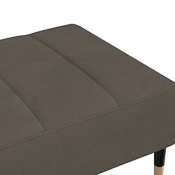 Acheter vidaXL Repose-pied Gris foncé 78x56x32 cm Velours