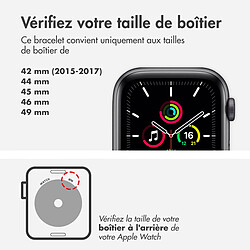 Acheter Sport Band pour Apple Watch Series 1 á 10 / SE / Ultra (2) (44/45/46/49 mm) - Taille S/M - Midnight