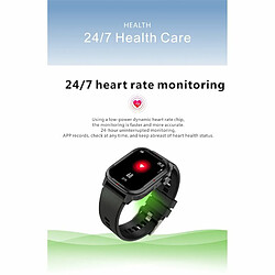 Avis Q25 Smart Watch Bluetooth Calling Smartwatch Avec Détection D'Oxygène Sanguin De Fréquence Cardiaque Noir