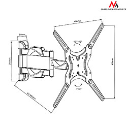 Acheter Support TV mural Maclean Brackets MC-743 13-50 " 30 kg