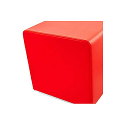 Avis Mes Pouf cube en PU rouge - RABIK